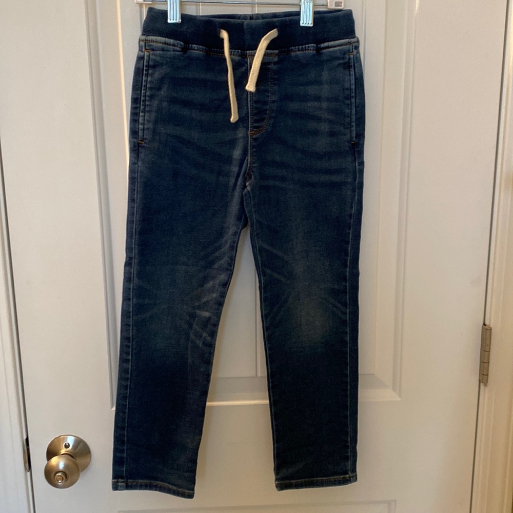 Boys J Crew pull-on jeans (size 7) with tapered leg